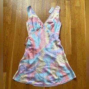 Peppermayo Audrey Vintage Slip Dress in Pastel Wave